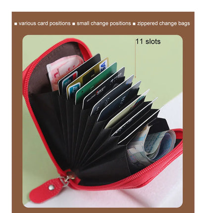 1pc Organ Card Bag Portable Women's And Man Short Bank Card Cover