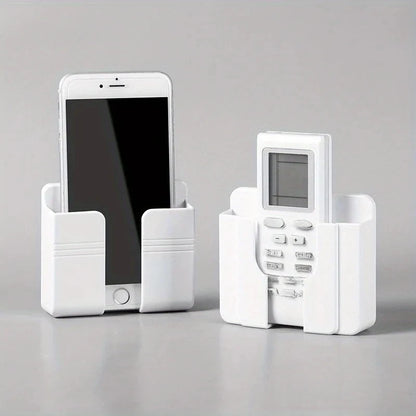 1-4Pcs Wall Mounted Storage Device Phone Charging And Remote Control Holder