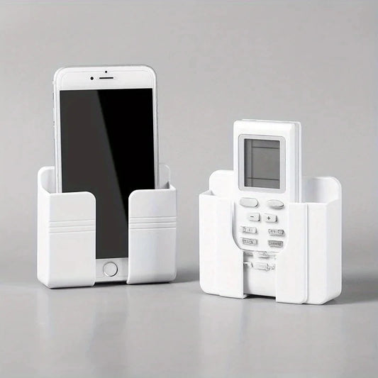 1-4Pcs Wall Mounted Storage Device Phone Charging And Remote Control Holder