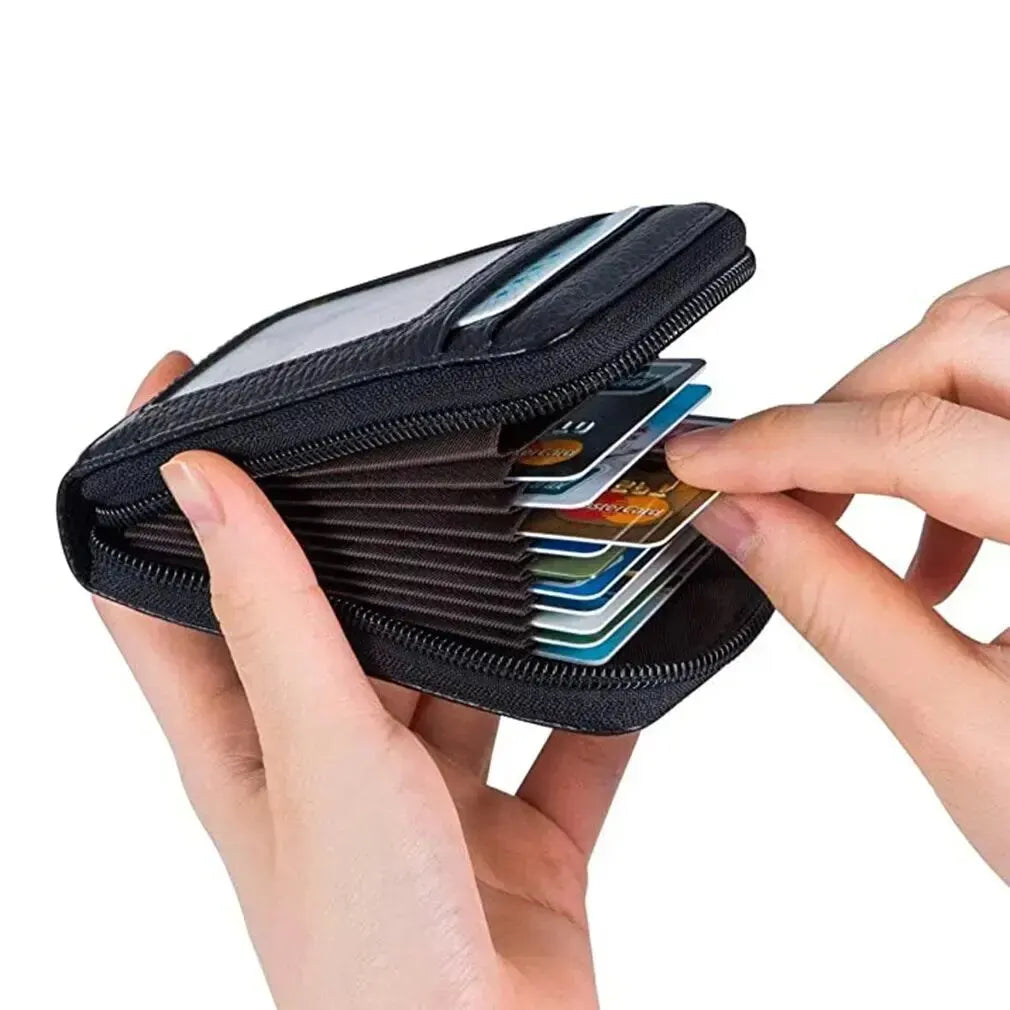 1pc Organ Card Bag Portable Women's And Man Short Bank Card Cover