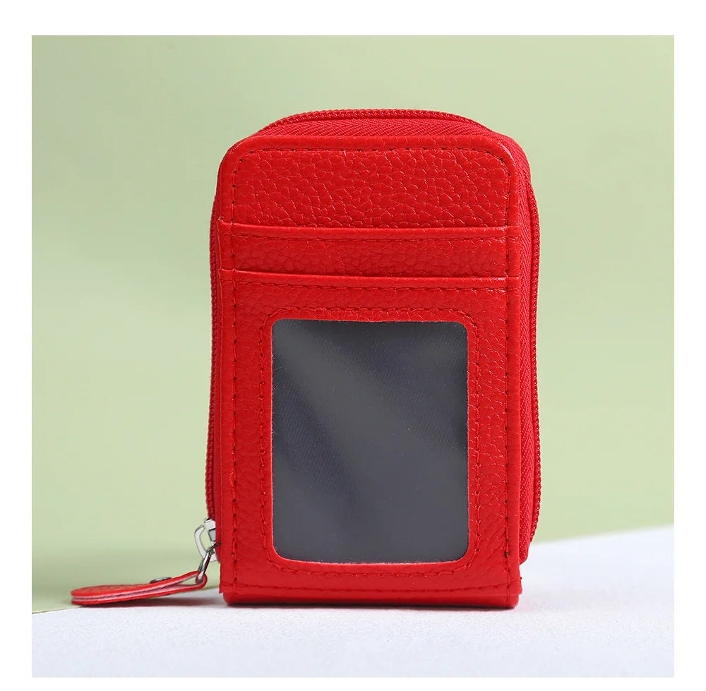 1pc Organ Card Bag Portable Women's And Man Short Bank Card Cover