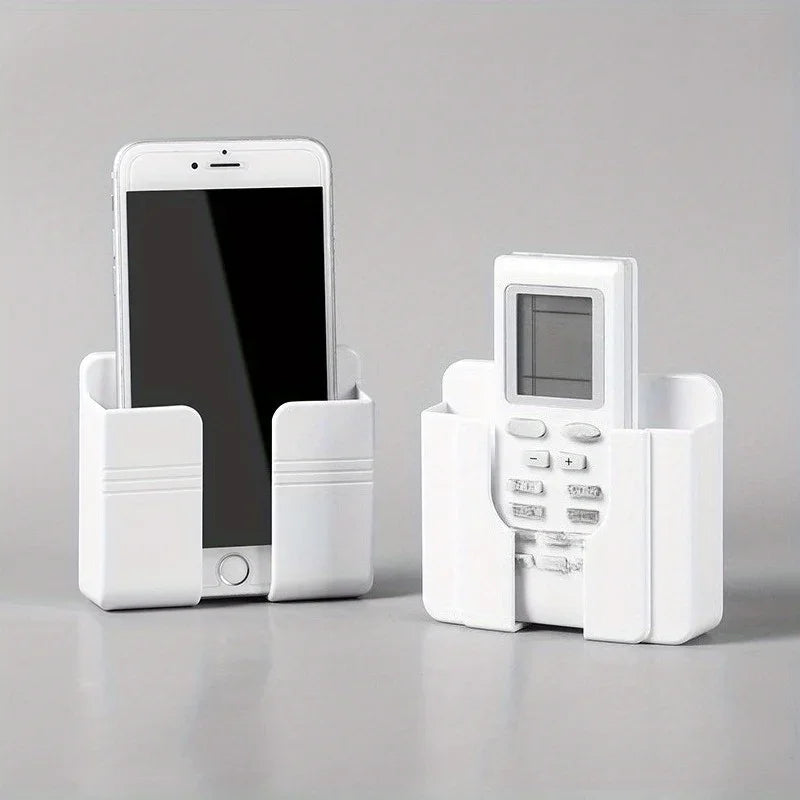 1-4Pcs Wall Mounted Storage Device Phone Charging And Remote Control Holder