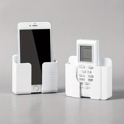 1-4Pcs Wall Mounted Storage Device Phone Charging And Remote Control Holder