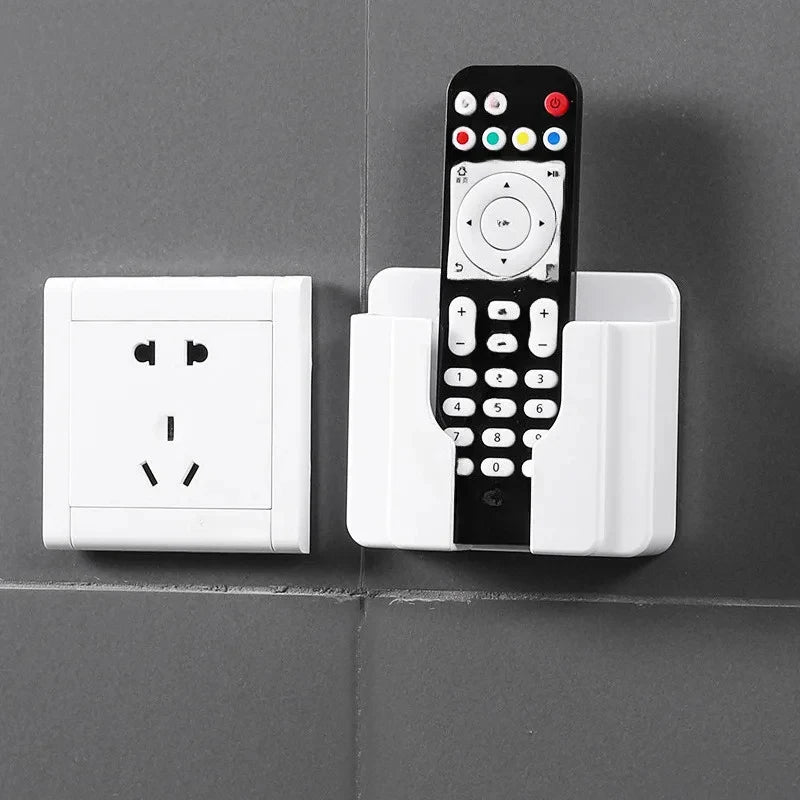 1-4Pcs Wall Mounted Storage Device Phone Charging And Remote Control Holder