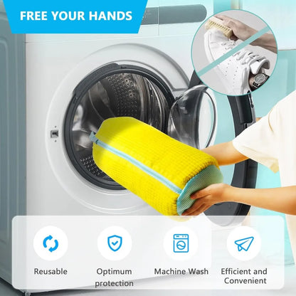 Durable Shoe Washing Machine Bag for All Shoe Types- for Sneakers and Casual Shoes,Laundry Wash Bag