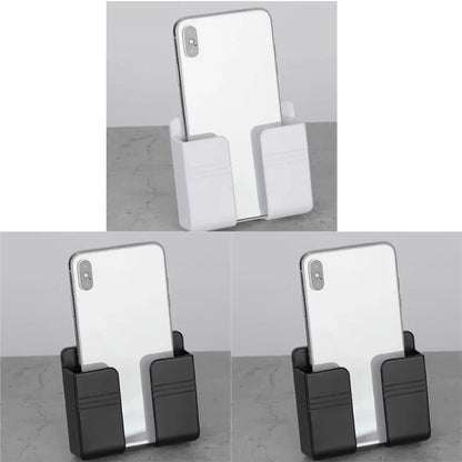 1-4Pcs Wall Mounted Storage Device Phone Charging And Remote Control Holder