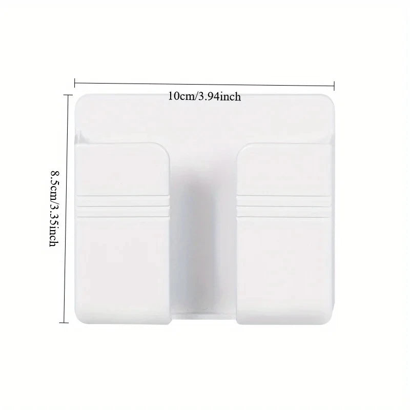 1-4Pcs Wall Mounted Storage Device Phone Charging And Remote Control Holder
