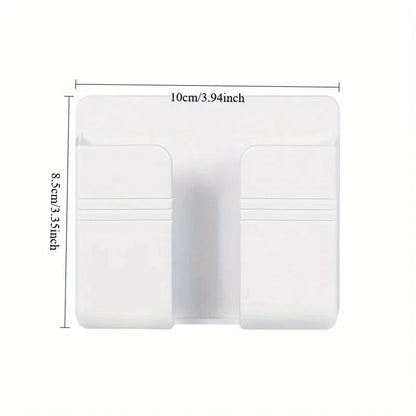 1-4Pcs Wall Mounted Storage Device Phone Charging And Remote Control Holder