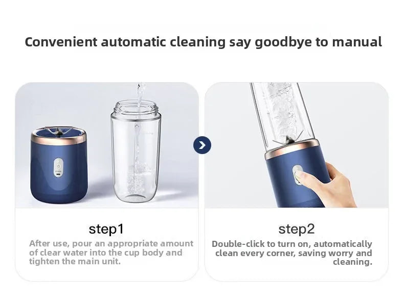 Portable Fruit Juice Blenders Summer Personal Electric Mini Bottle Home USB 6 Blades Juicer Cup Machine For Kitchen