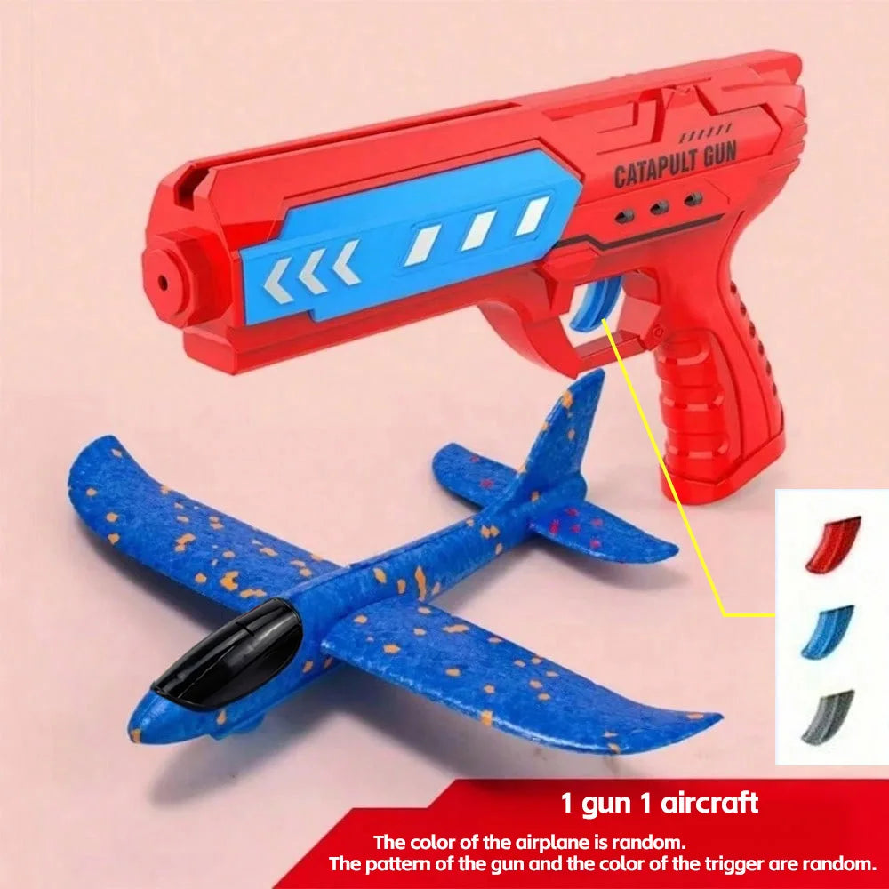 Kids' Catapult Planes, Foam Planes, Gliders, Parent-Child Outdoor Shooting Flying Toys (Separate Accessory Packs for Purchase)