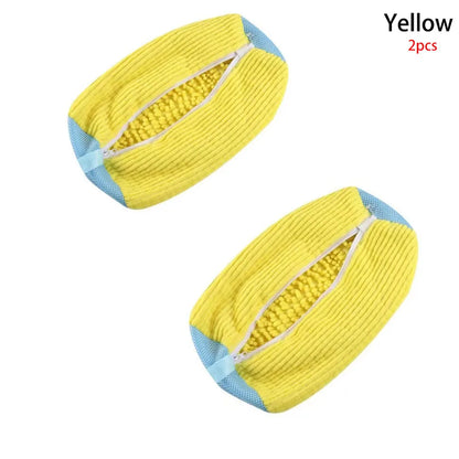Fluffy Fiber 360 °   Surround Cleaning Shoe Washing Bag -(1Pc)