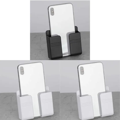 1-4Pcs Wall Mounted Storage Device Phone Charging And Remote Control Holder