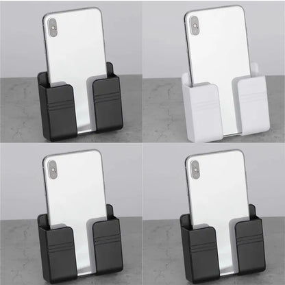 1-4Pcs Wall Mounted Storage Device Phone Charging And Remote Control Holder