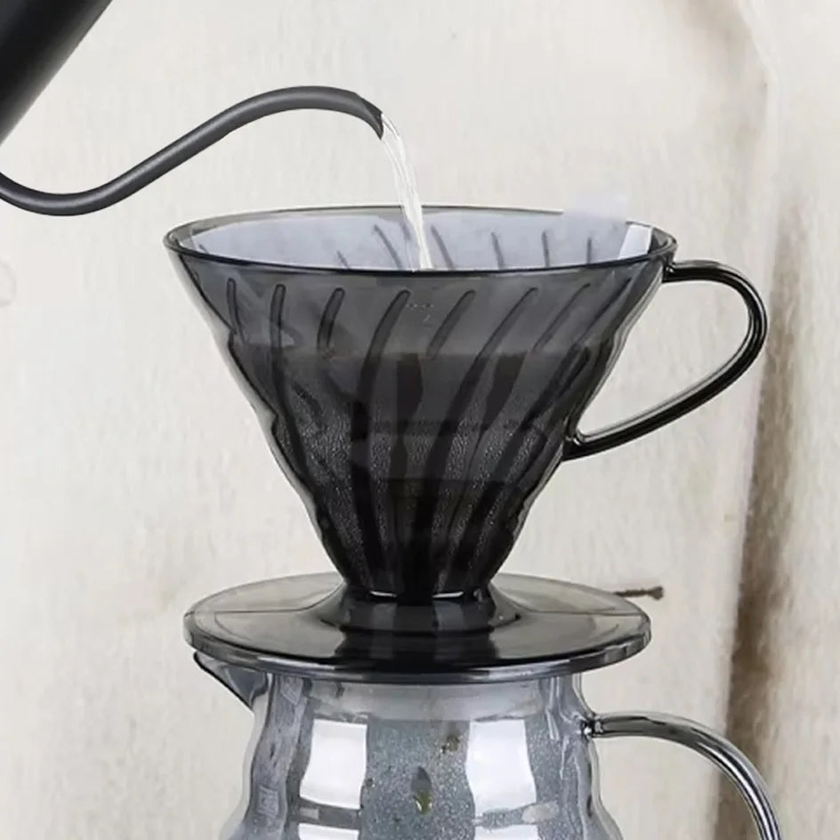 Coffee Filters V Shape Plastic Coffee Dripper Pour Over Drip Coffee Funnel Brewing Coffee Filter Cup Cone Shape V01 02
