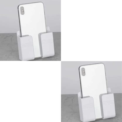 1-4Pcs Wall Mounted Storage Device Phone Charging And Remote Control Holder