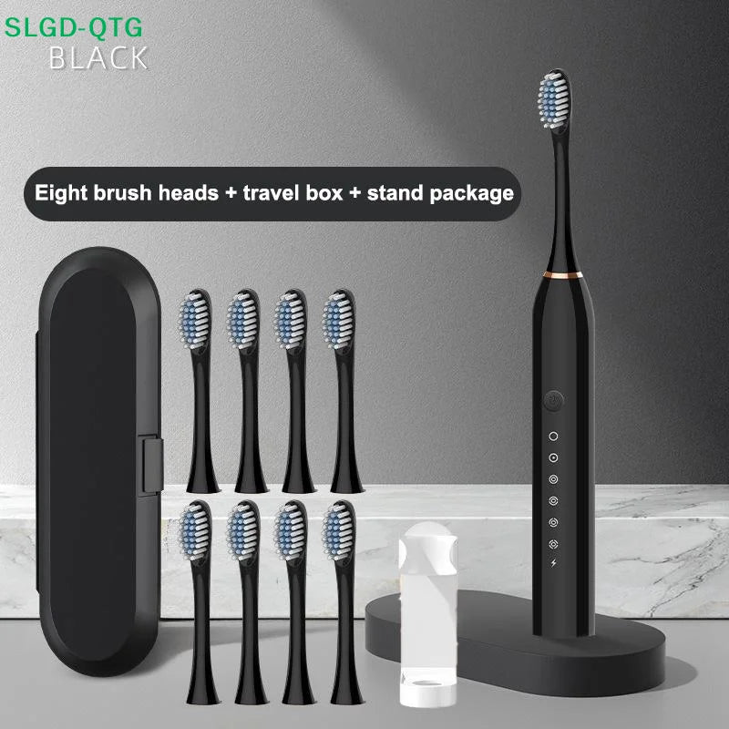 Electric Ultrasonic Toothbrush Six Speed Mode USB Charging Waterproof Adult Tooth Cleaner