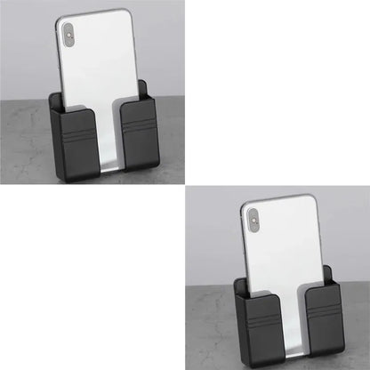 1-4Pcs Wall Mounted Storage Device Phone Charging And Remote Control Holder