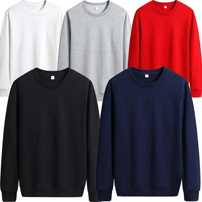 Men's Fashionable Thin Solid Color Pullover switshirt Hoodie for Autumn Casual Street Style Ideal Wear