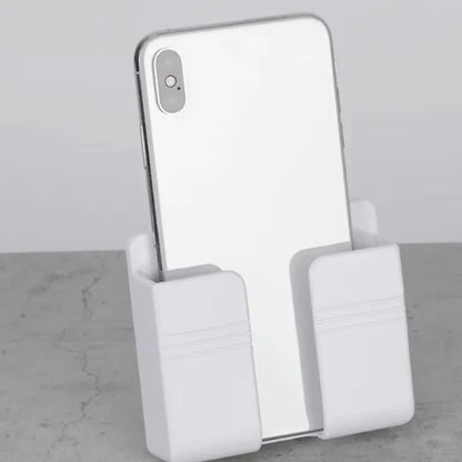 1-4Pcs Wall Mounted Storage Device Phone Charging And Remote Control Holder