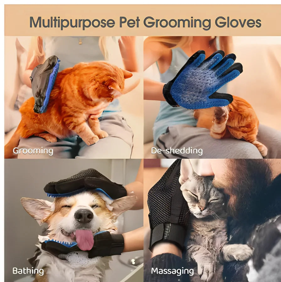 Pet Hair Glove Comb Pet Dog Cat Grooming Cleaning Glove Animal Supplies