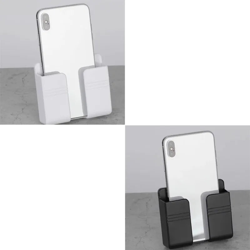 1-4Pcs Wall Mounted Storage Device Phone Charging And Remote Control Holder