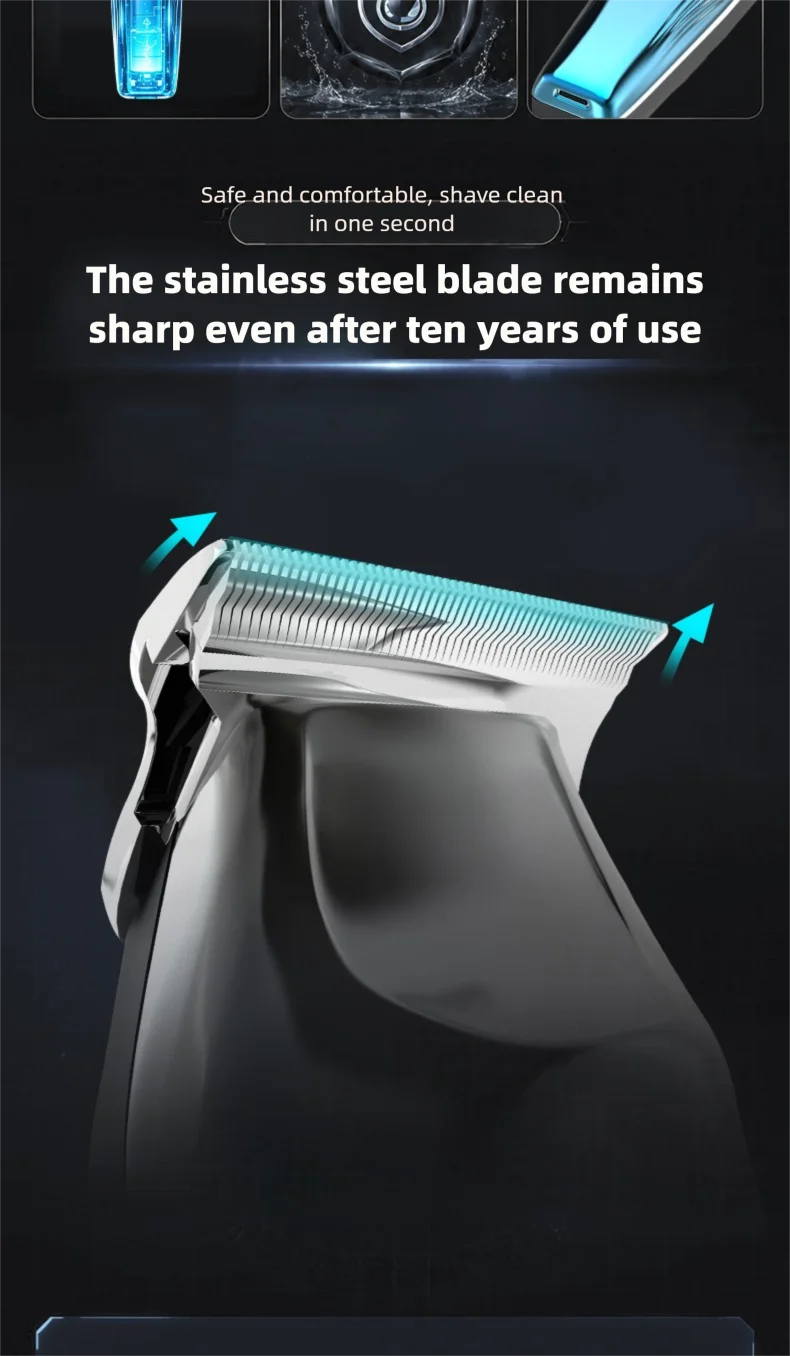 New Specialized Hair Cutting Set with Digital Display, Men's Electric Push Hair Salon, Household Carving, Oil Head, Push Hair cl