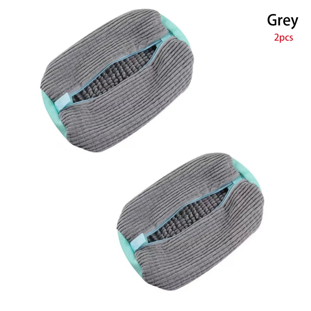 Fluffy Fiber 360 °   Surround Cleaning Shoe Washing Bag -(1Pc)