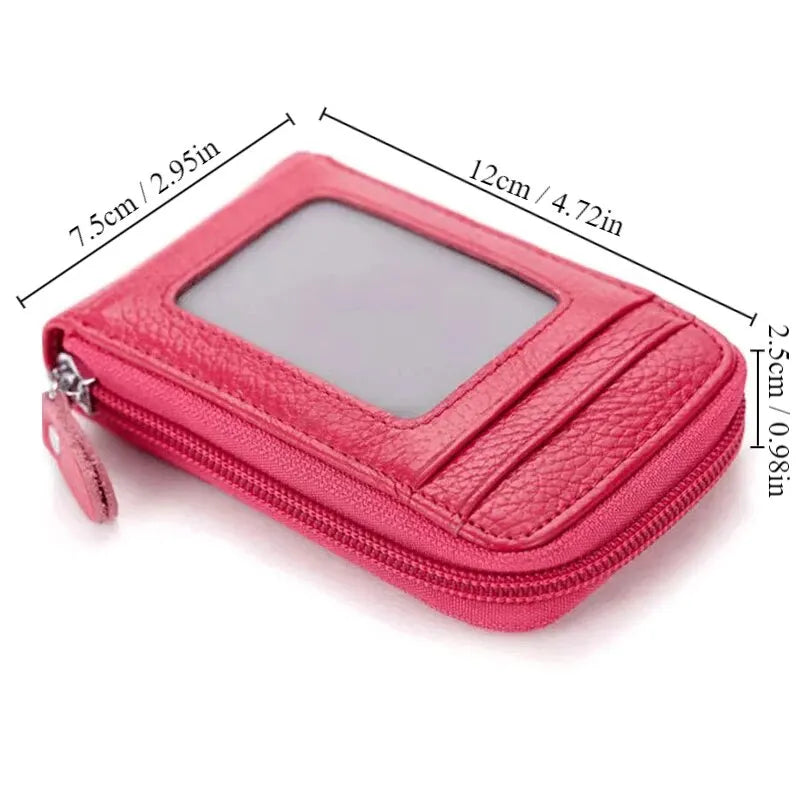1pc Organ Card Bag Portable Women's And Man Short Bank Card Cover