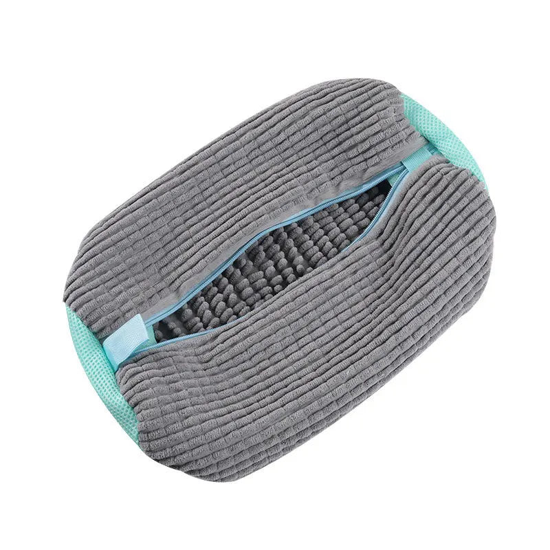 Fluffy Fiber 360 °   Surround Cleaning Shoe Washing Bag -(1Pc)