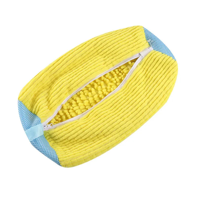 Fluffy Fiber 360 °   Surround Cleaning Shoe Washing Bag -(1Pc)