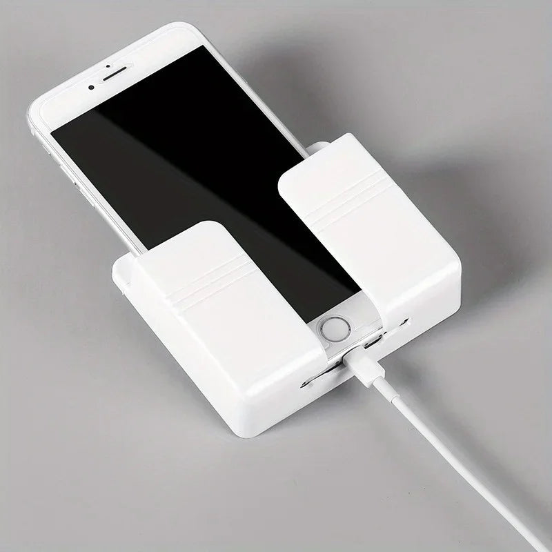 1-4Pcs Wall Mounted Storage Device Phone Charging And Remote Control Holder