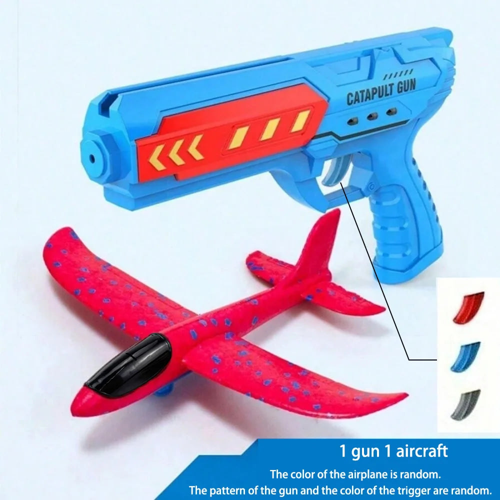 Kids' Catapult Planes, Foam Planes, Gliders, Parent-Child Outdoor Shooting Flying Toys (Separate Accessory Packs for Purchase)