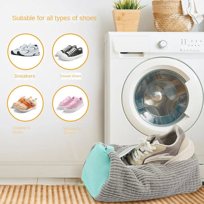 Fluffy Fiber 360 °   Surround Cleaning Shoe Washing Bag -(1Pc)