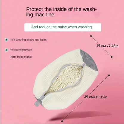 Fluffy Fiber 360 °   Surround Cleaning Shoe Washing Bag -(1Pc)