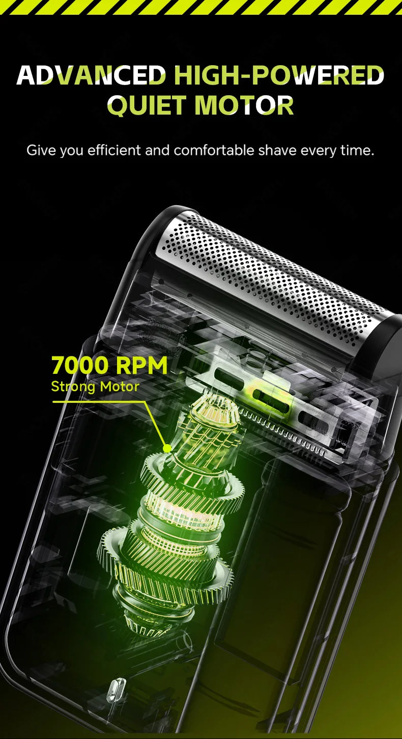 ENCHEN MS003 Compact Foil Shaver With POP-UP Precision Trimmer Type-C Charging With Indicator 7000RPM Strong Motor